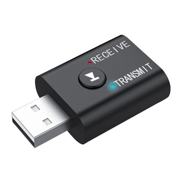 2-Piece: 2-in-1 USB Wireless Bluetooth Adapter 5.0 Transmitter - Image 2