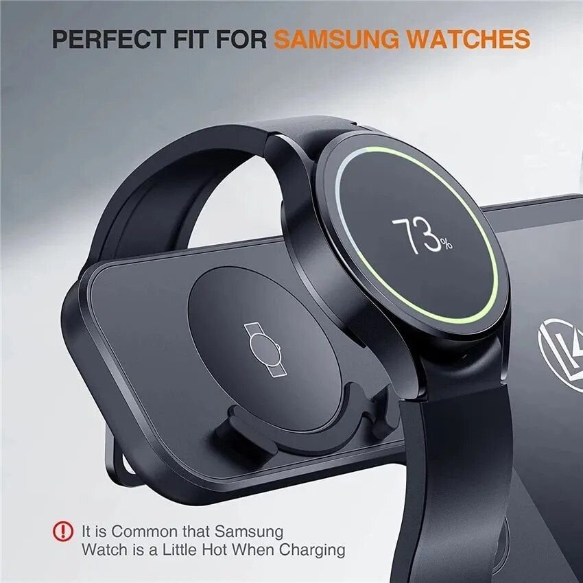 3-in-1 Wireless Charger Stand for Samsung S22, S21, S20, S10 Ultra; Note series; Galaxy Watch 5, 4; Active Buds 15W - Image 6