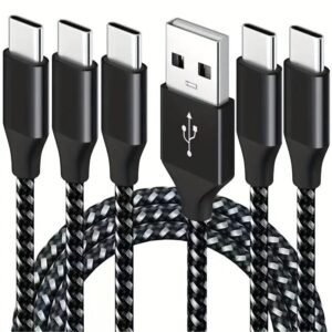 5-Pack: USB Type-C Fast Charging Cable