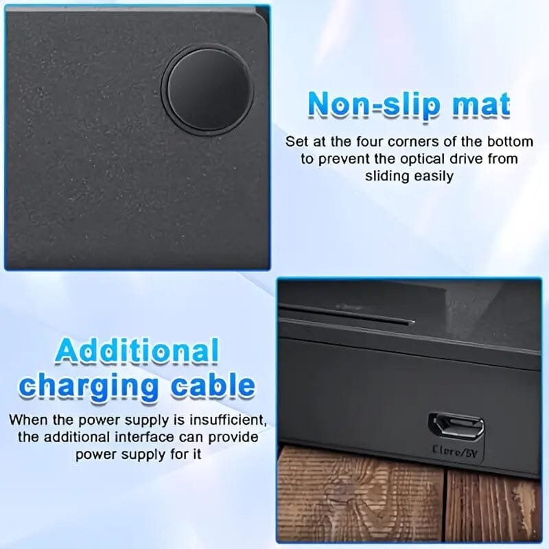 6-in-1 Portable USB 3.0 Ultra-Thin External DVD Recorder Drive - Image 3