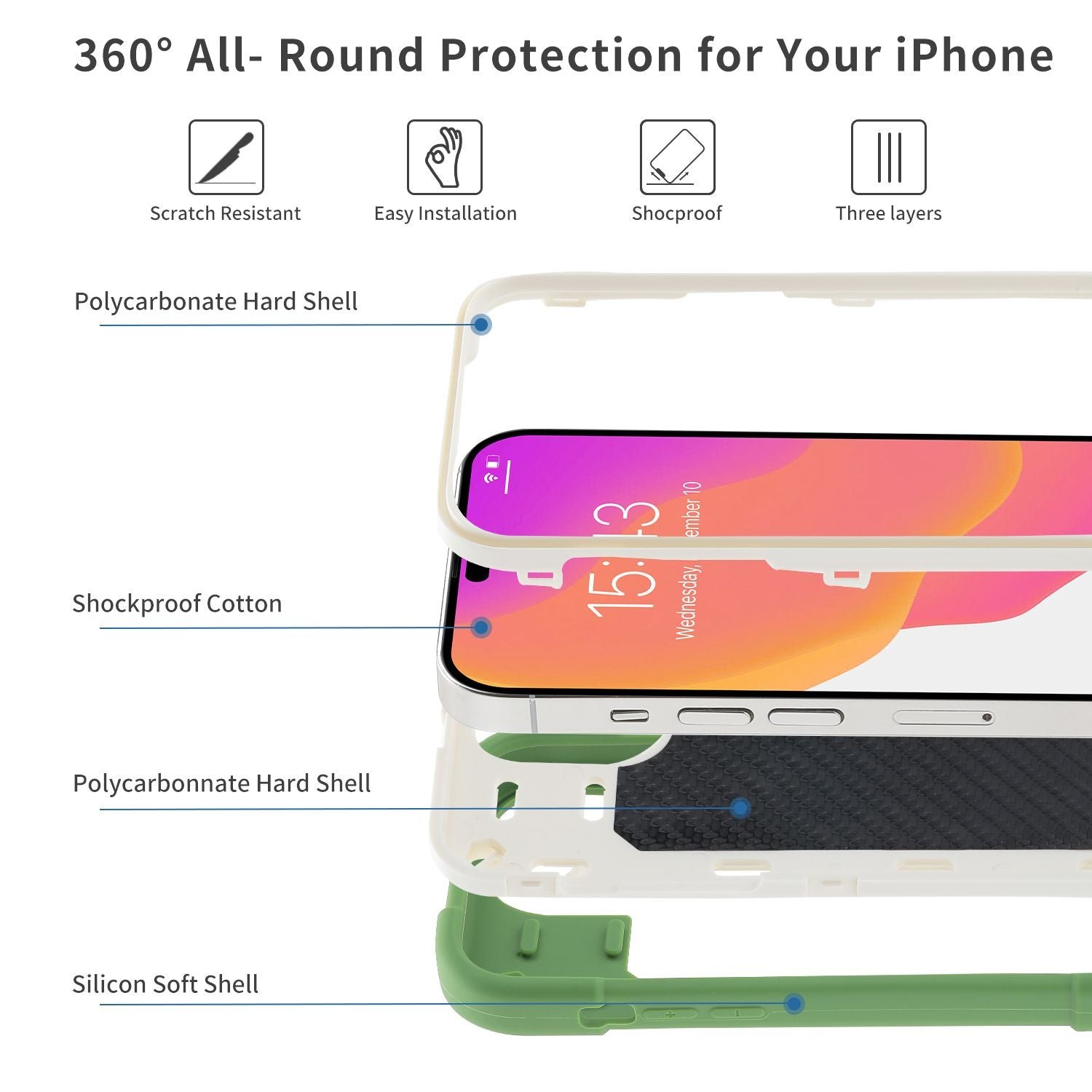 Compatible with iPhone 14 Case - Assorted Styles - Image 11