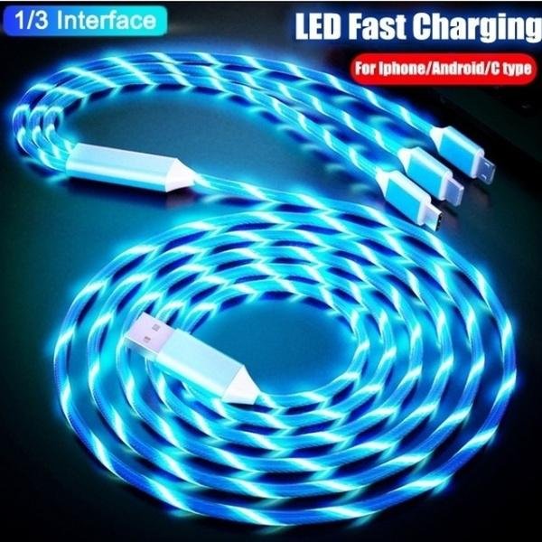 LED Light USB Charger Cable 3-in-1 Fast Charging - Image 11