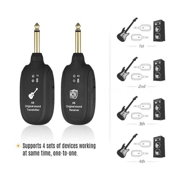 UHF Guitar Wireless System Transmitter Receiver - Image 6