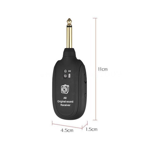UHF Guitar Wireless System Transmitter Receiver - Image 2