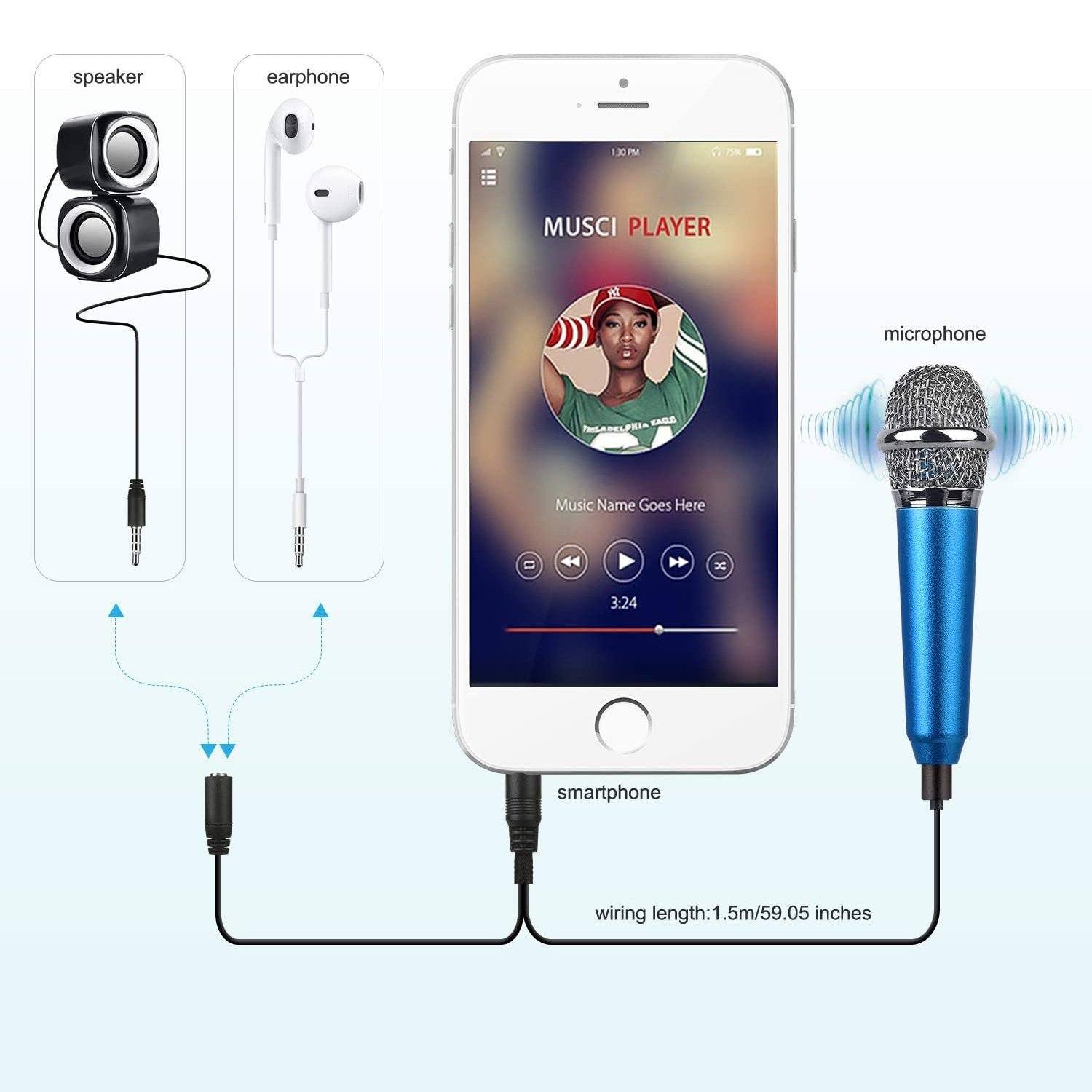 Uniwit Mini Portable Vocal/Instrument Microphone - Image 3